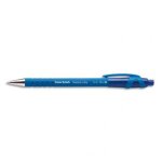 Papermate stylo a bille pointe moyenne rtractable encre bleue corps caoutchouc flexgrip