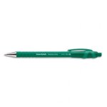 Papermate stylo a bille pointe moyenne r�tractable encre verte corps caoutchouc flexgrip