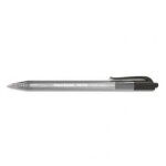Papermate stylo bille r�tractable, pointe moyenne, corps triangulaire plastique couleur, encre ulv noire ...