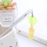 Papeterie d'officier, 4 pi�ces, pendentif en forme d'arachides, stylo gel, mignon kawaii, cr�atif, mignon ...