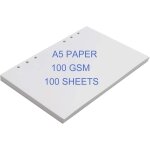 Papier a5, recharges a5 papier blanc page 100gsm blank paper feuilles mobiles pour 6 trous rechargeable ... Papier a5, recharges a5 papier blanc page 100gsm blank paper feuilles mobiles pour 6 trous rechargeable ...