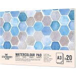 Papier aquarelle 300g, a3 carnet aquarelle. bloc aquarelle papier 20 pages, premium double texture. papier ...