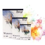 Papier aquarelle a5 / a4 / a3, 180g / m2, bloc - notes pour croquis, peinture, dessin, journal intime, ...