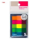 Papier auto - adh�sif en film fluorescent, 5 couleurs, mignon bonbon, bloc - notes auto - adh�sif, marqueur ...