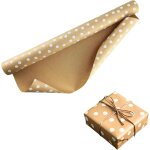 Papier cadeau en papier kraft, cadeau kraft rouleau - pour artisanat, anniversaires, noël (marron - points, ... Papier cadeau en papier kraft, cadeau kraft rouleau - pour artisanat, anniversaires, noël (marron - points, ...