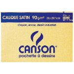 Papier calque uni 90g a4 canson - pochette de 12