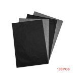 Papier carbone a4 noir en graphite, 100 pi�ces, transfert, tra�age, peinture, surfaces d'art r�utilisables, ...