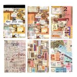 Papier d�coratif vintage, 50 pi�ces, pour collage de texte, magazine, image, compte a main, mat�riel ...