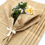 Papier d'emballage, 20 pices feuilles d'emballage vintage, papier cadeau anniversaire pour emballage ...