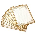 Papiers a lettres imprim�s doubl�s pour invitation de mariage, lettres de v�ux