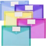 Paquet de 10 enveloppes en plastique enveloppe en poly, dossier de documents transparent pl
