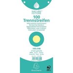 Paquet 100 fiches intercalaires horizontales unies perforees nature future - 105x240mm