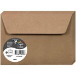 Paquet de 20 enveloppes auto - adhsives - format c6 (11, 4x16, 2cm) - 120g / m - coloris kraft - invitation ...