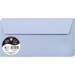 Paquet de 20 enveloppes auto - adhsives - format dl (11x22cm) - 120g / m - coloris bleu lavande - invitation ...