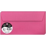 Paquet de 20 enveloppes auto - adhsives - format dl 11x22cm - 120g / m - coloris rose fuchsia - invitation ...