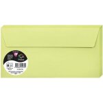 Paquet de 20 enveloppes auto - adhsives - format dl (11x22cm) - 120g / m - coloris vert bourgeon - invitation ...