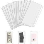 Paquet de 20 pochettes pour classeurs a6, pochettes a feuilles mobiles transparentes en pvc impermables ...