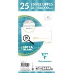 Paquet de 25 enveloppes - blanches - dl 110x220mm - auto - adh�sive - avec cases