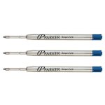 Parker lot de 3 recharges de grande capacit� z42 pte large bleu