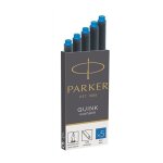 Parker bo�te de 5 cartouches d'encre quinck pour style plume bleu effa�able