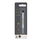Parker quink recharge pour stylo a bille avec pointe large - noir noir