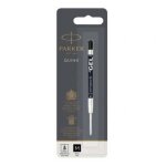 Parker recharge pour bille encre gel pointe moyenne quinkflow encre noire