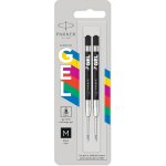Parker recharge quink gel eco, trac: m, blister de 2, noir