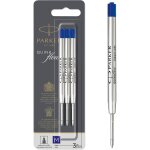 Parker recharge pour stylo quinkflow, m, blister de 3, bleu