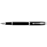 Parker stylo plume im essentiel noir mat plume moyenne encre bleue