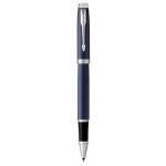 Parker stylo roller im bleu royal attributs chrom�s. pointe fine. encre noire.