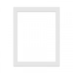 Passe partout pour cadre 18 x 24 cm ext - 13 x 18 cm int - blanc