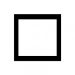 Passe partout pour cadre 20 x 20 cm ext - 10 x 10 cm int - noir