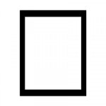 Passe partout pour cadre 24 x 30 cm ext - 13 x 18 cm int - noir