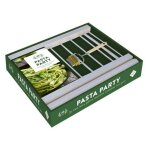 Pasta party - je fais mes ptes maison comme un pro ! coffret avec 1 etendoir a ptes en bois, 1 rouleau ...