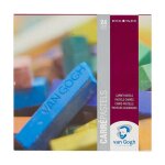 Pastels - carr�s de couleur - 24 teintes - croquis - dessin - van gogh