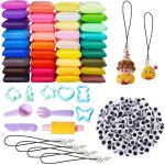 Pate a modeler argile autodurcissante 36 couleurs kit cratif ultra - lger accessoires 306g multicolore ...