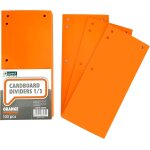 Patq - - lot de 100 intercalaires en carton, bandes de séparation en papier, 1 / 3 feuille a4, 11x24cm, ... Patq - - lot de 100 intercalaires en carton, bandes de séparation en papier, 1 / 3 feuille a4, 11x24cm, ...