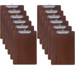 Patq - 12 pices en bois porte - bloc a4 avec pince, clipboard a4, porte bloc avec pince, planchettes ...