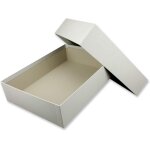 Patq - 1x bote de rangement et de cadeau de qualit suprieure - format a4 - gris clair (gris) - 302 ...