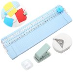 Patq - lot de 3 coupe papier pour travaux manuels, massicot papier a4 avec lame de rechange, couper coins ... Patq - lot de 3 coupe papier pour travaux manuels, massicot papier a4 avec lame de rechange, couper coins ...
