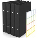 Patq - 4 pièces classeurs a5 en papier kraft, 2 anneaux classeur rechargeable couverture de reliure a ... Patq - 4 pièces classeurs a5 en papier kraft, 2 anneaux classeur rechargeable couverture de reliure a ...