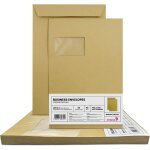 Patq - 50 enveloppes d`expédition brunes c4 229x324mm 90g grandes pochettes d`expédition fenêtre a gauche ... Patq - 50 enveloppes d`expédition brunes c4 229x324mm 90g grandes pochettes d`expédition fenêtre a gauche ...