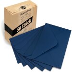 Patq - lot de 50 enveloppes en papier - sans fenêtre - din c5 - 220 x 156 mm - bleu Patq - lot de 50 enveloppes en papier - sans fenêtre - din c5 - 220 x 156 mm - bleu