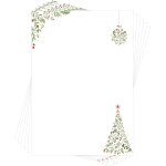 Patq - lot de 50 feuilles de papier a lettre de nol format a4