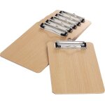 Patq - 6 pièces en bois porte - bloc a5 avec pince, très epais 4mm, clip planches pour papier d'écriture ... Patq - 6 pièces en bois porte - bloc a5 avec pince, très epais 4mm, clip planches pour papier d'écriture ...