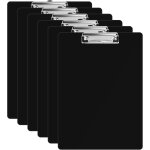 Patq - 6 porte - bloc, planches a pince a4, clip planches en plastique avec pince mtallique caoutchoute, ...