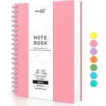 Patq - b5 bloc - notes a spirales, 300 feuilles / 150 pages pour ecrire, papier lign universitaire 100 ...