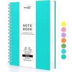 Patq - b5 bloc - notes a spirale, 300 feuilles / 150 pages pour ecrire, papier lign universitaire 100 ...