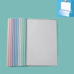 Patq - baguette reliure a4 transparent, reliure dossier 10 pices, plastique pp, 1 - 70 feuilles de papier, ...