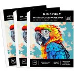 Patq - bloc de papier aquarelle a5, 30 feuilles, 300g / m - 21 x 14, 8 cm, carnet de papier aquarelle, ... Patq - bloc de papier aquarelle a5, 30 feuilles, 300g / m - 21 x 14, 8 cm, carnet de papier aquarelle, ...